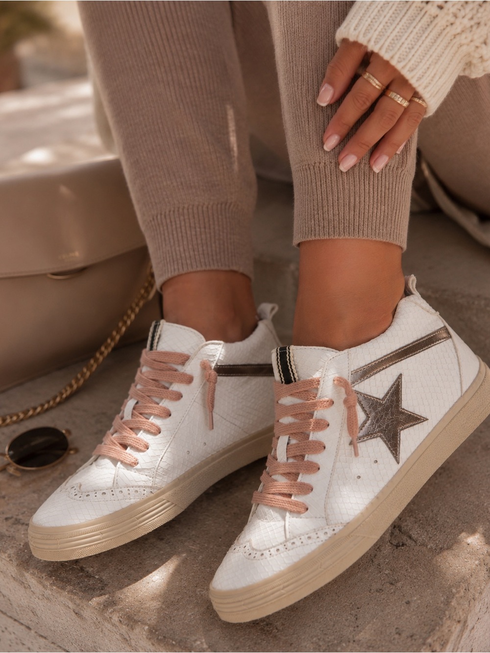 Paulina Snake High Top Sneakers